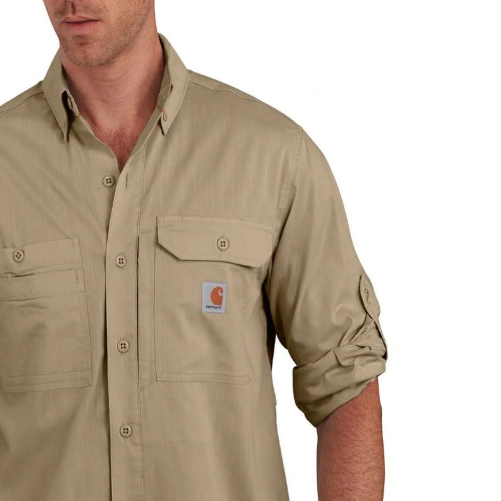 CARHARTT Force Relaxed Fit Tan Shirt Men's M